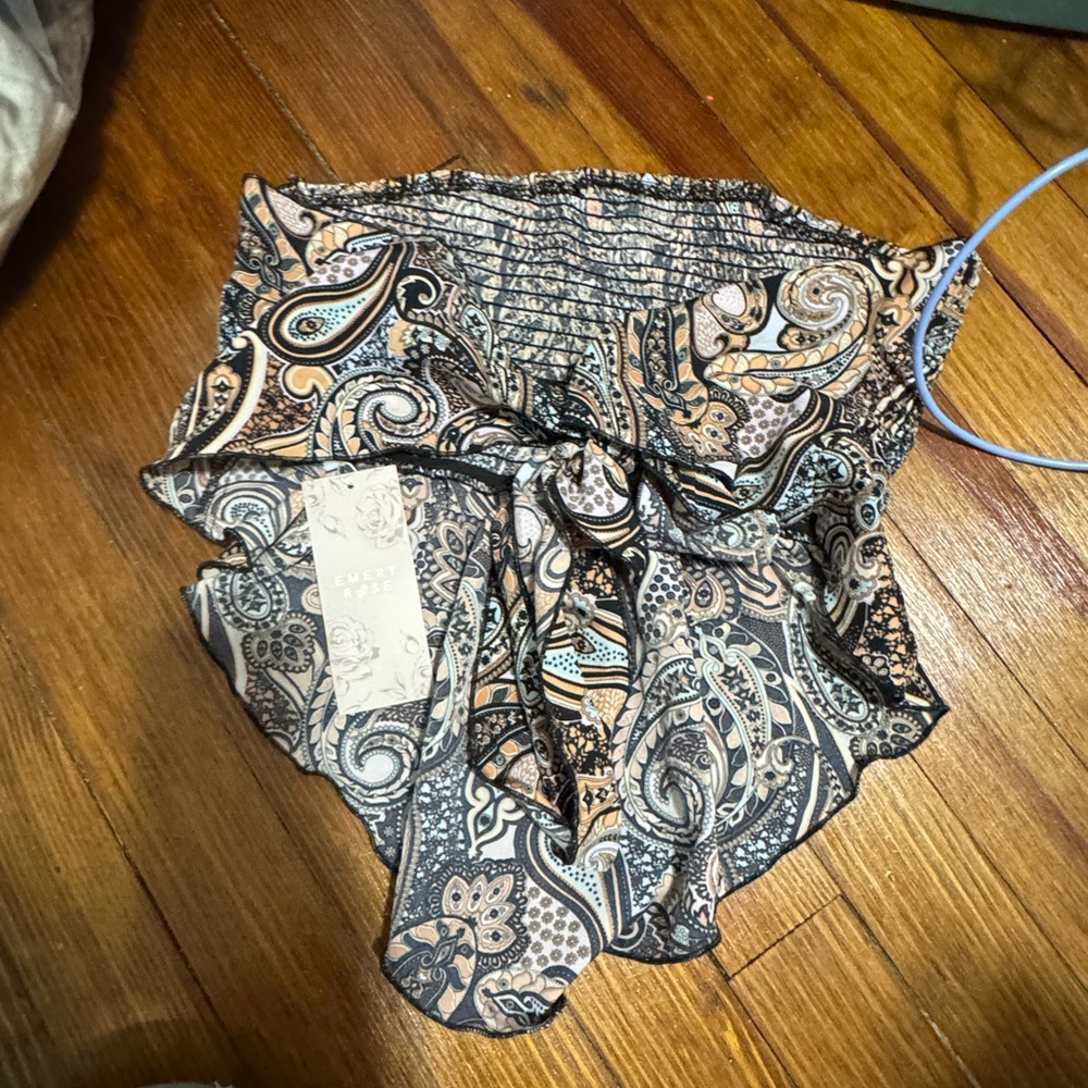 Paisley Print Women's Tie Shirt